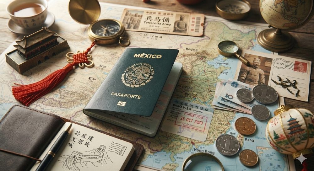 Pasaporte mexicano y viaje a china